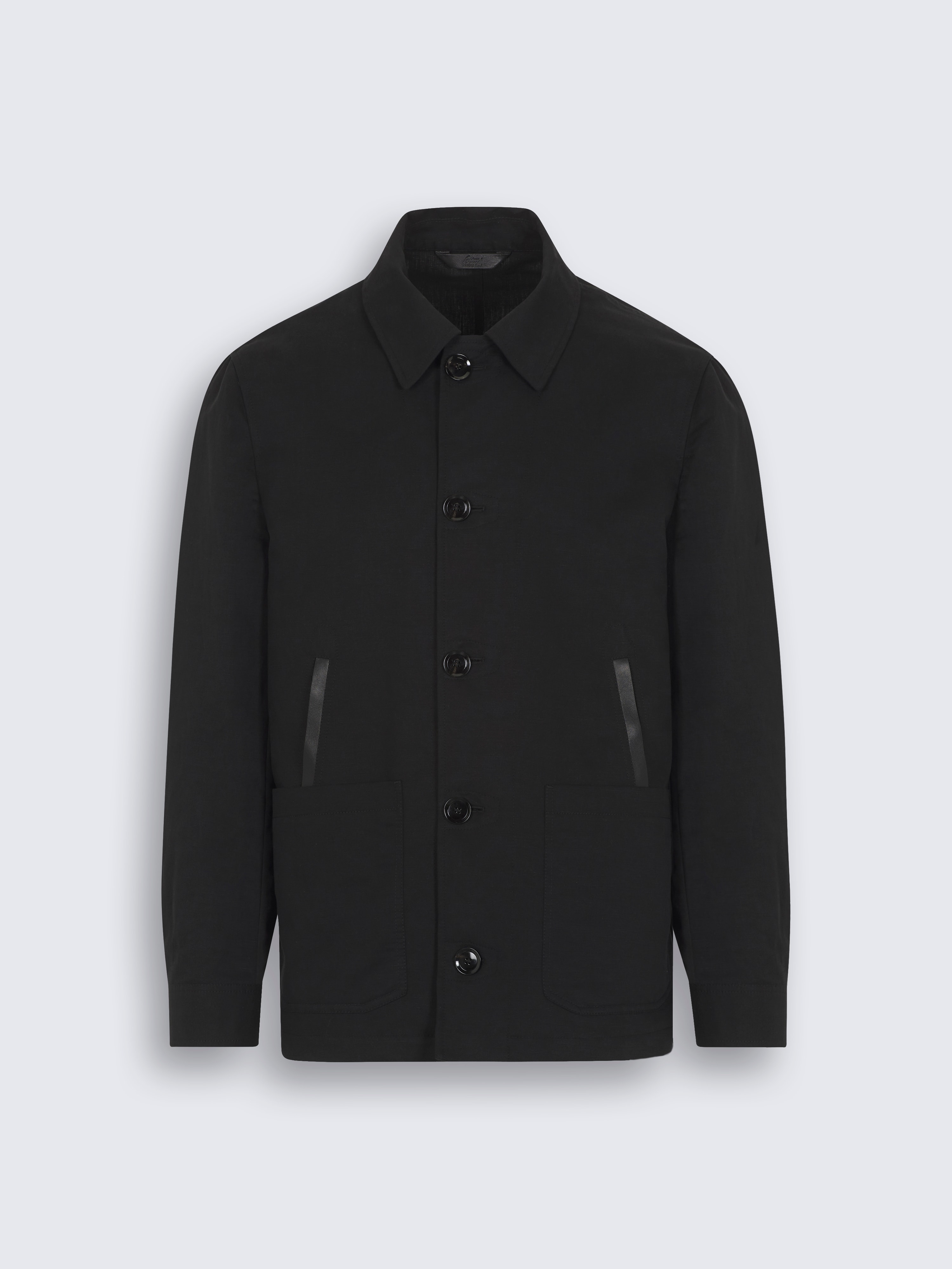 go toWüstenjacke aus Leinen und Baumwolle in Schwarz