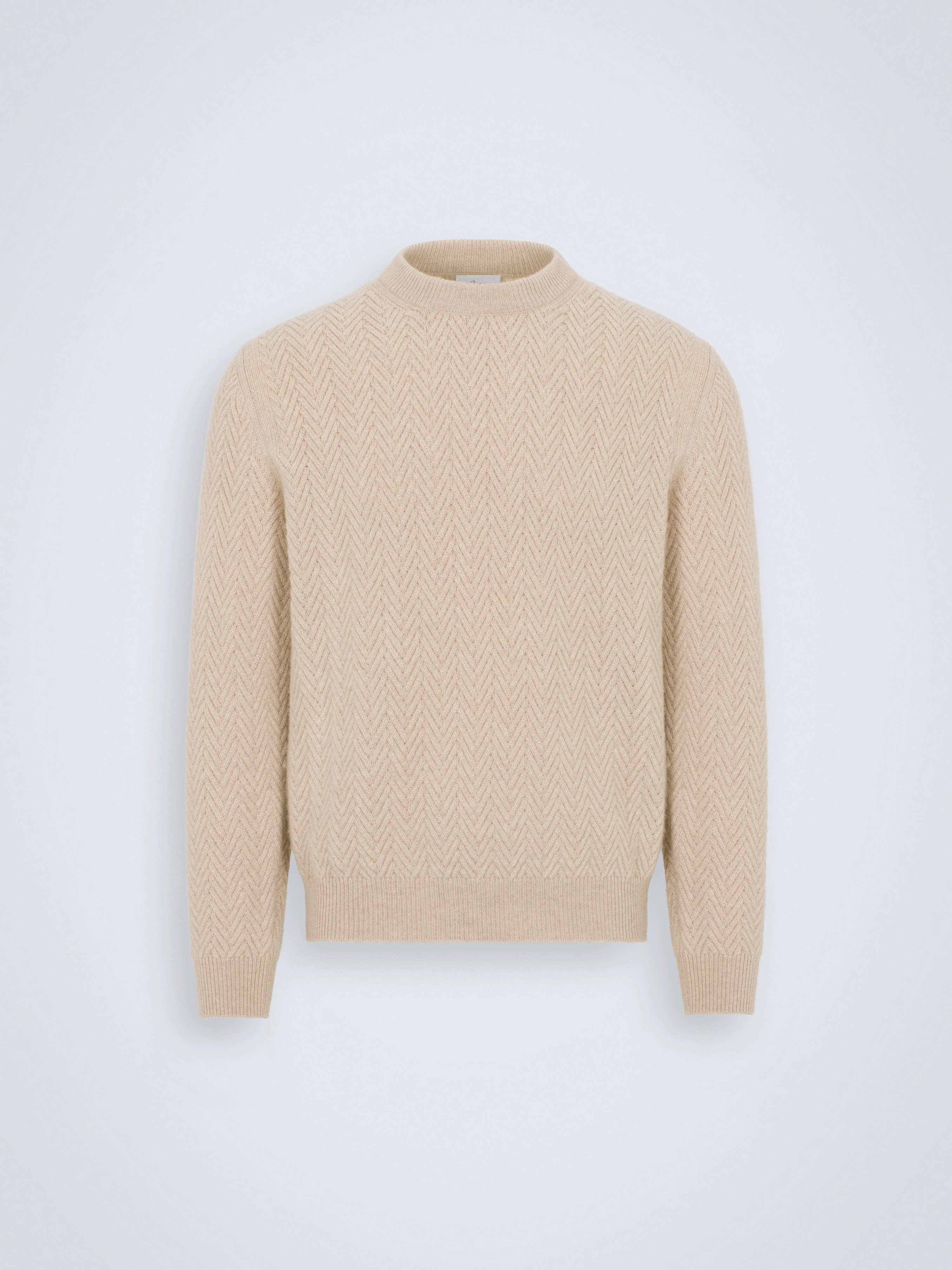 Maglione in cashmere e vigogna beige