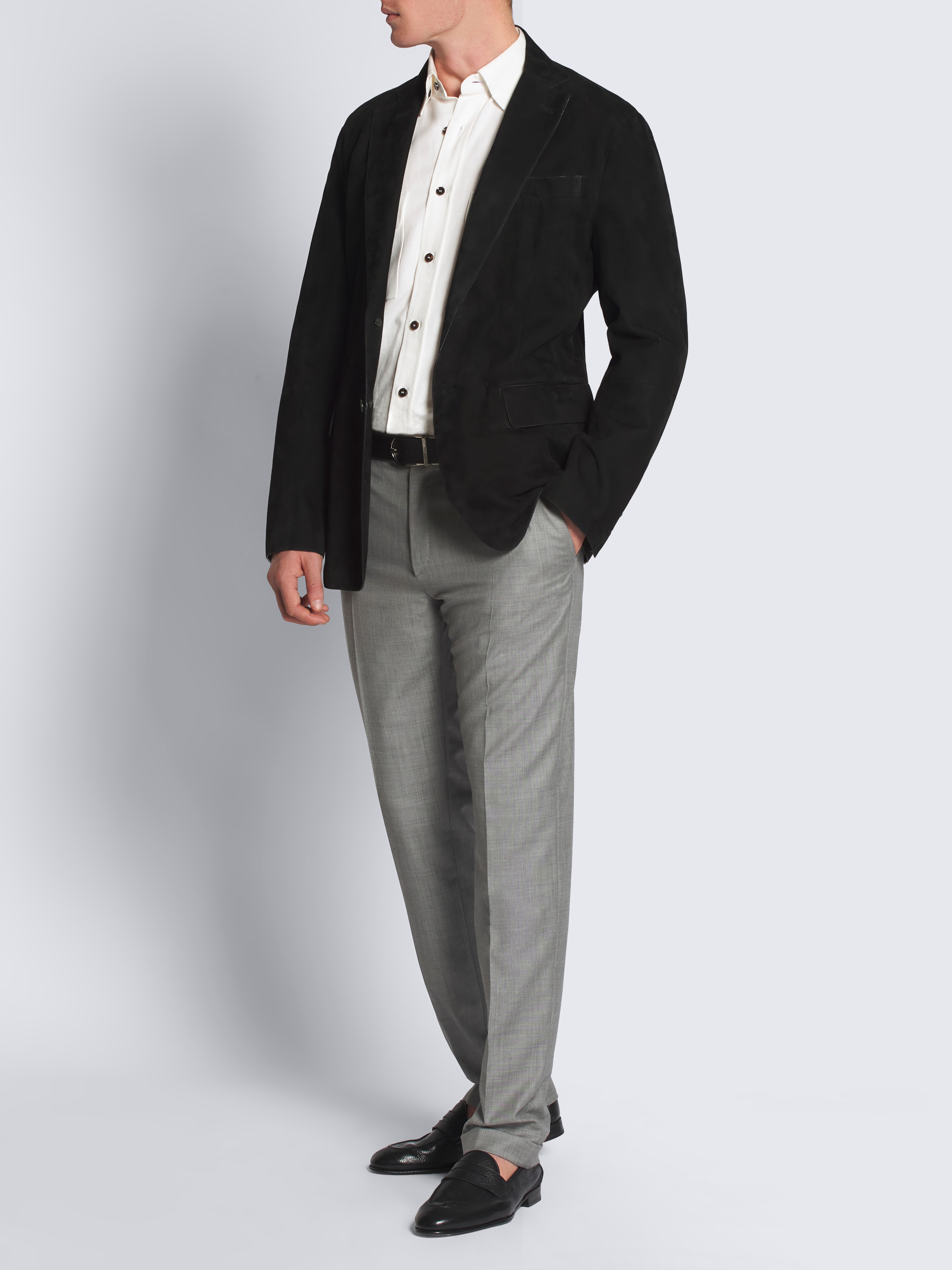 Black suede Monti blazer