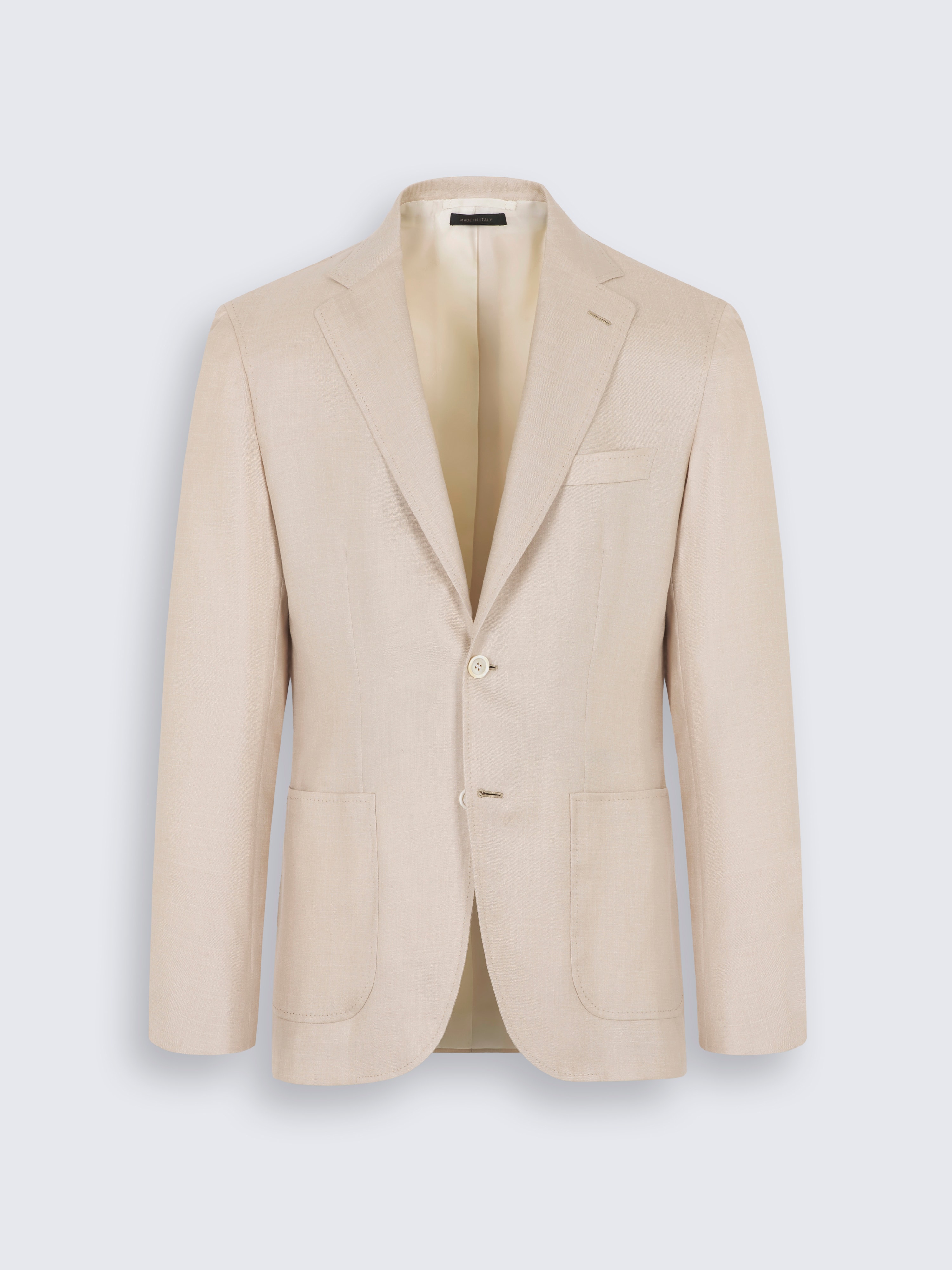 go toJackett Soffio aus Zefiro-Seiden, Kaschmir und Leinen in Beige