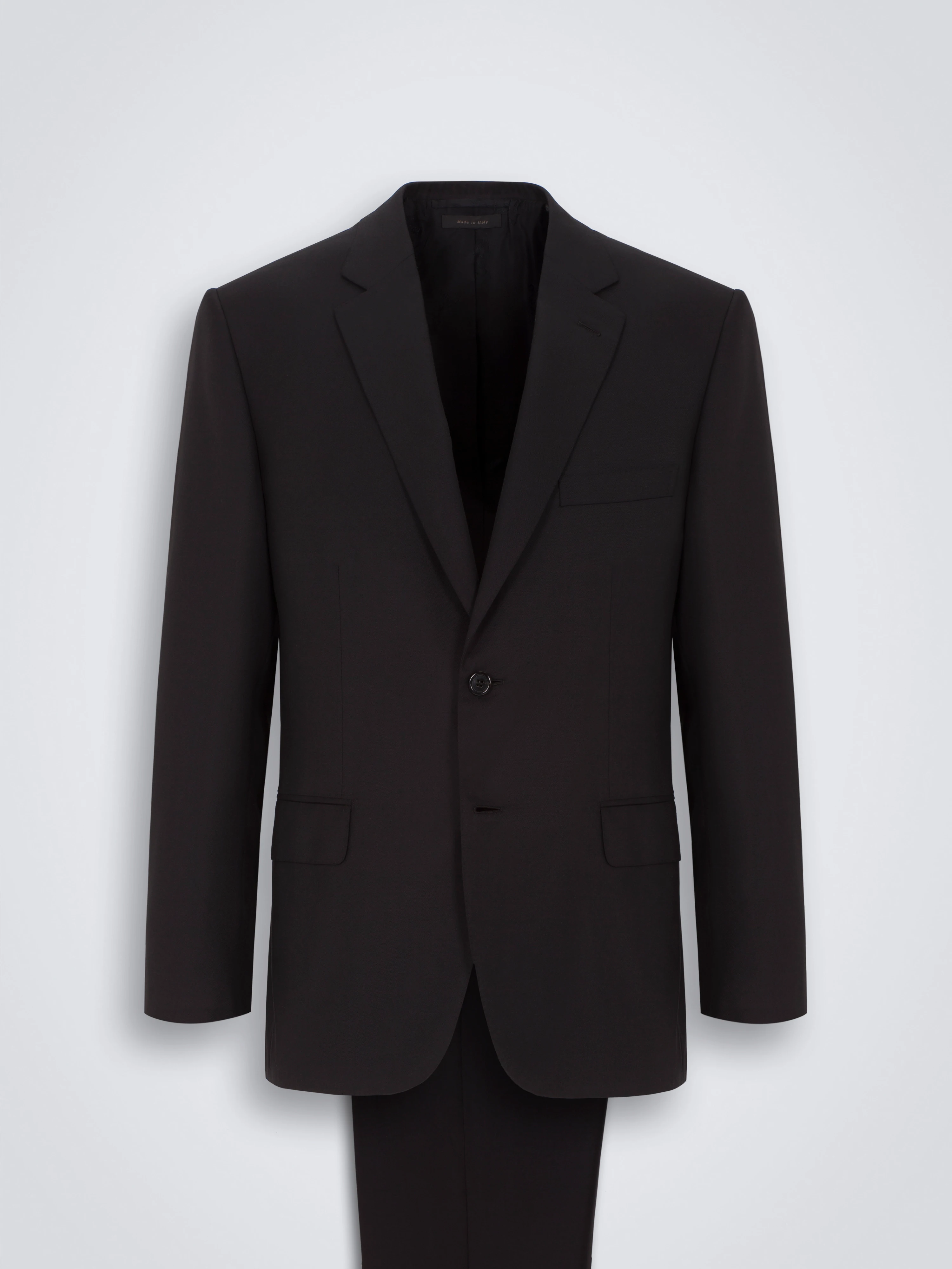 Essential-Anzug Brunico aus Super-160-Wolle in Schwarz