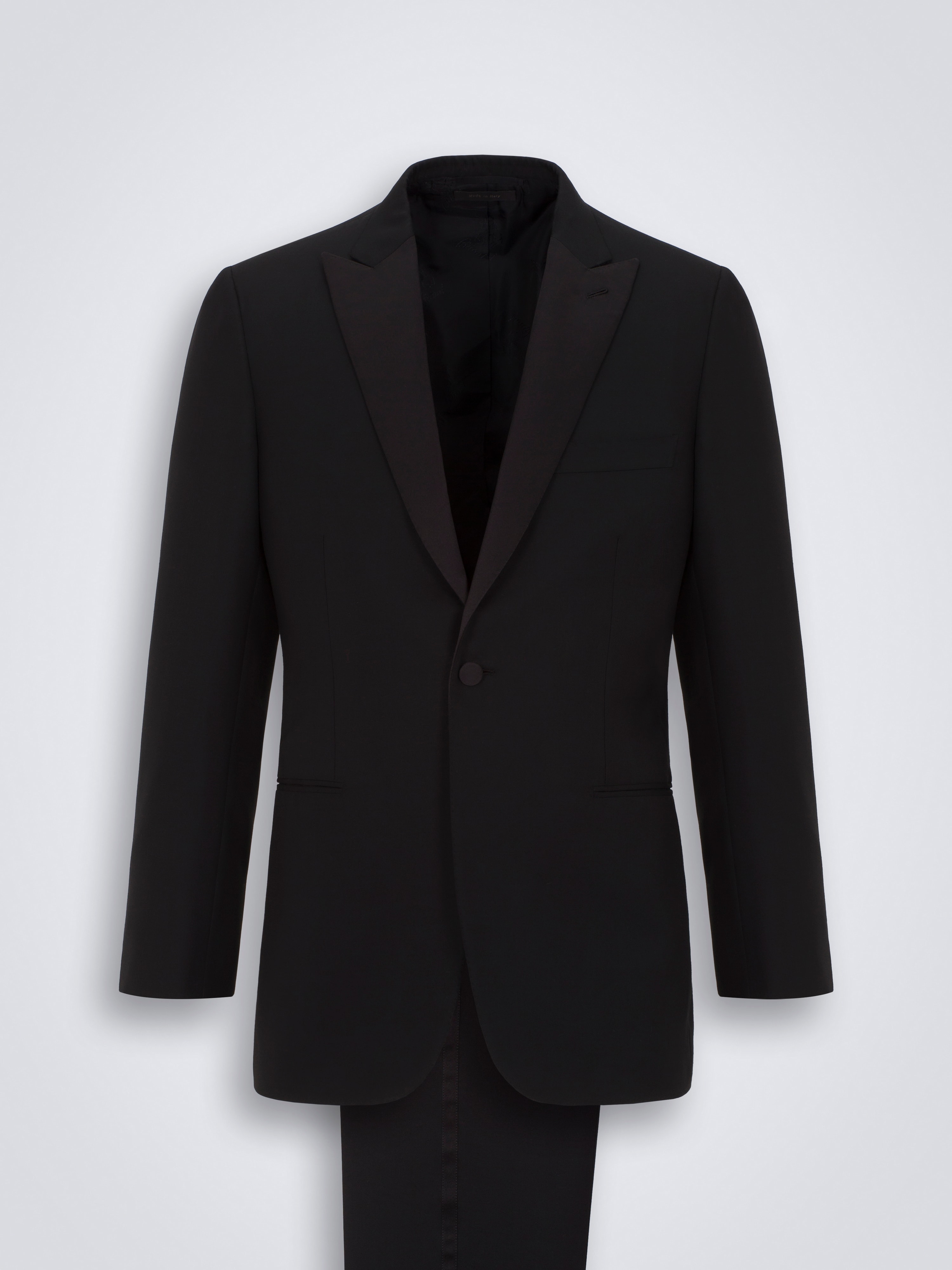 Essential black Super 160's wool Policleto tuxedo
