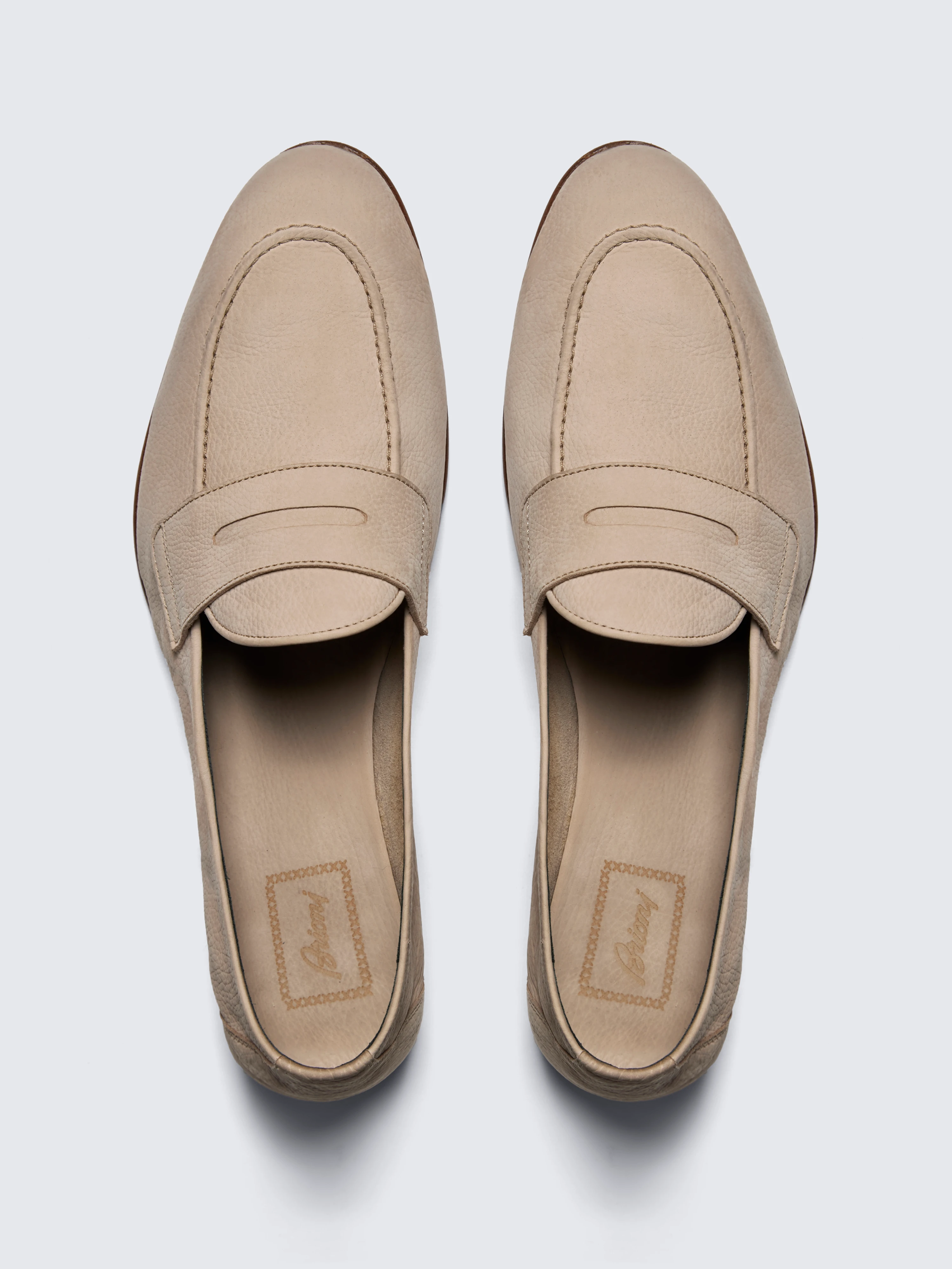 Pennyloafer Appia aus Nubukleder in Beige