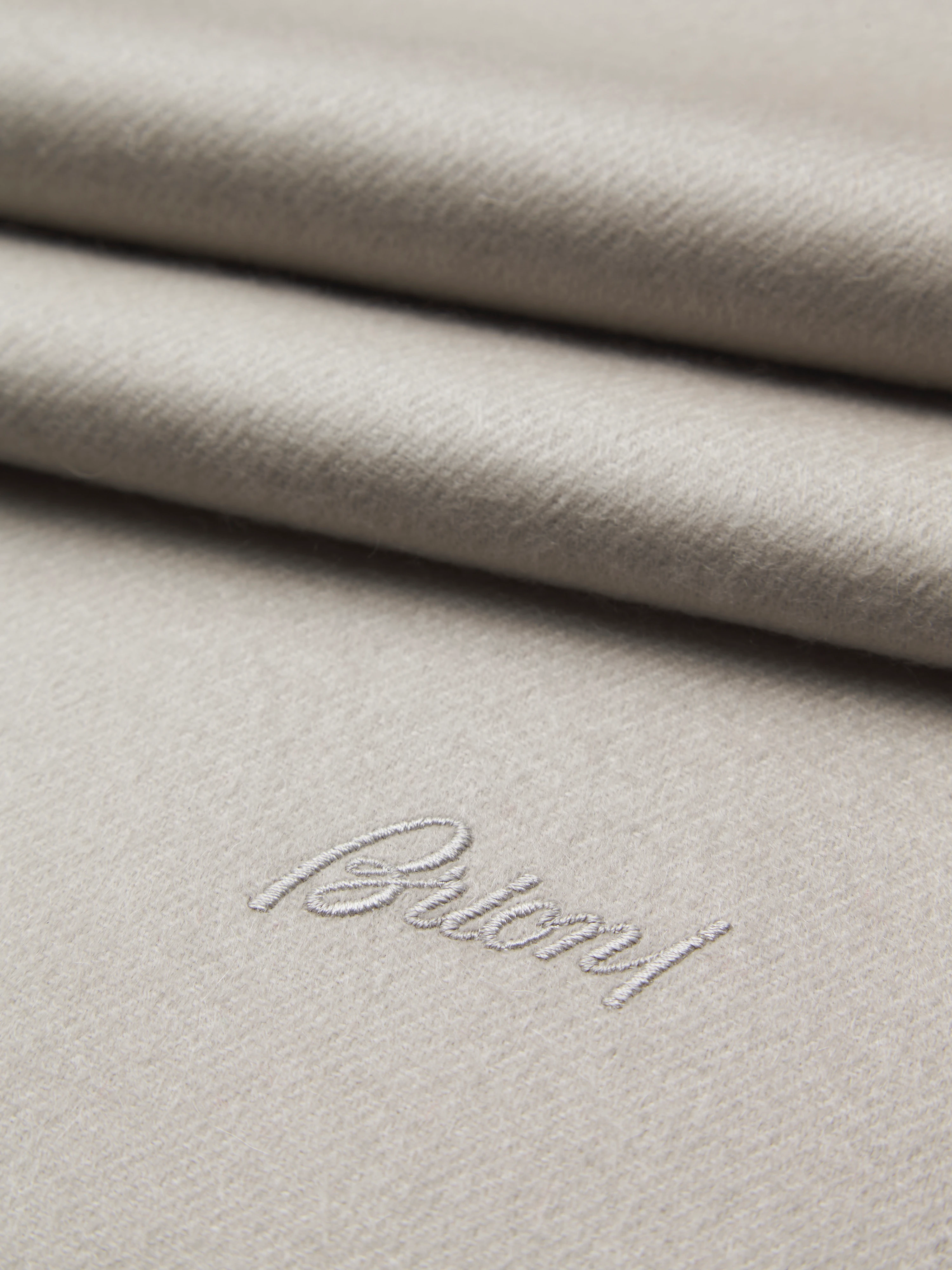 Ivory white cashmere scarf