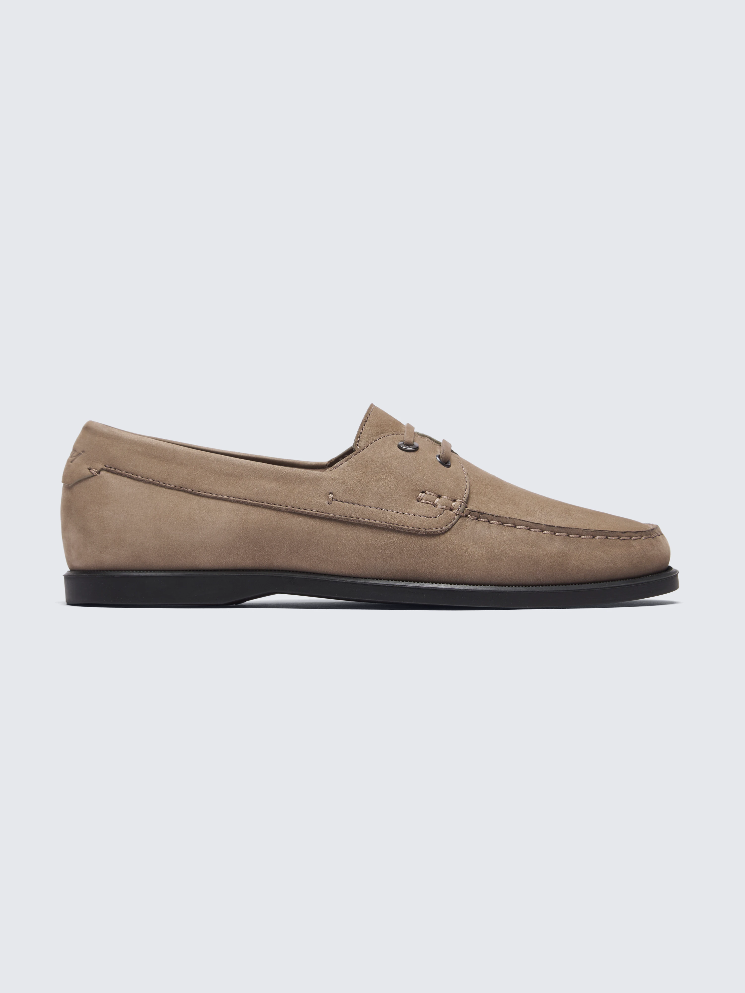 go toTaupe nubuck City Deck loafers